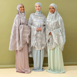 Rawda Prayer Set (Mukena Set Pattern Bahan Silk)