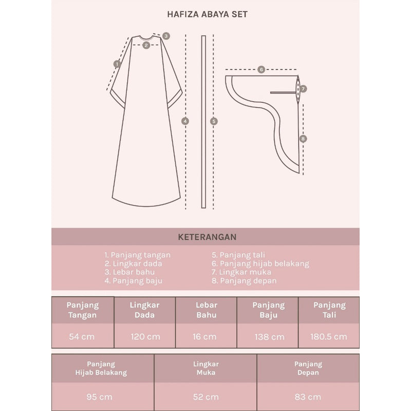 [Defect] Hafiza Abaya Set (Gamis Abaya Set Umroh)