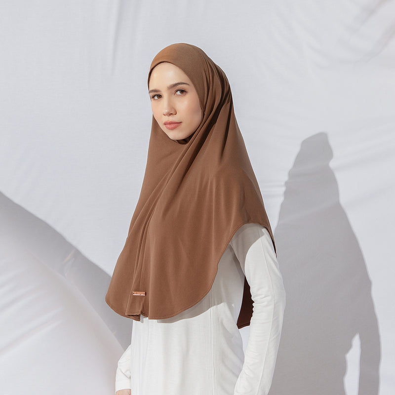 Naira Instan Syari (Hijab Instan Syari Haji Umrah Bahan Jersey)