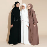 Sahla Abaya Set (Gamis Umroh Haji Abaya Set Kerudung)