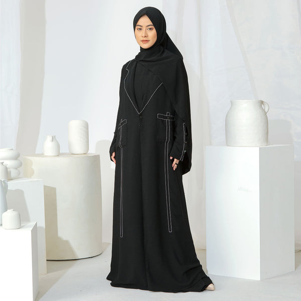 Meena Abaya Outer Black