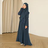 Sahla Abaya Set (Gamis Umroh Haji Abaya Set Kerudung)