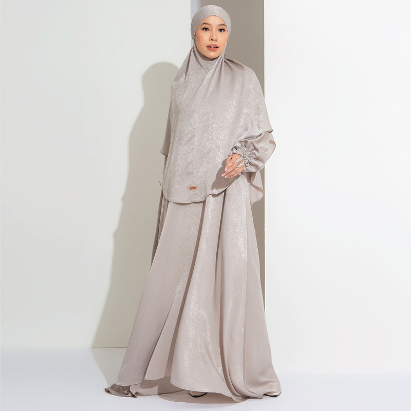 [Defect] Hanida Abaya Set (One Set Abaya Umroh Haji Gamis Set Kerudung Syari)