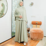 [Defect] Hafisa Abaya Set (Gamis Umroh Haji Abaya Jersey Set Kerudung)