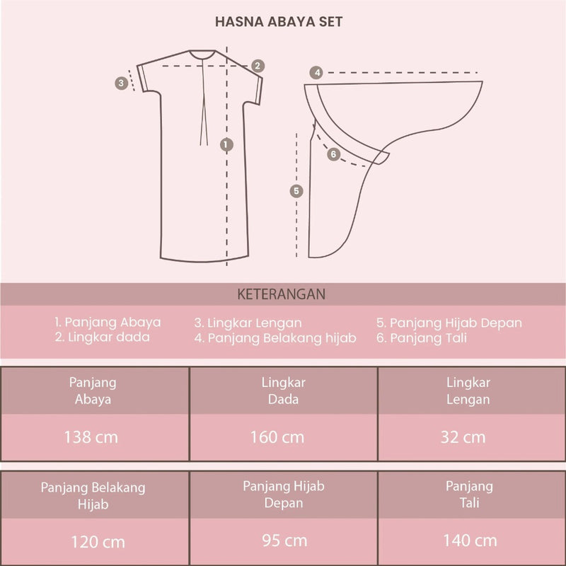 [Defect] Hasna Abaya Set (One Set Abaya Crinkle)