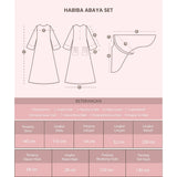 [Defect] Habiba Abaya Set (Gamis Abaya Set Kerudung)