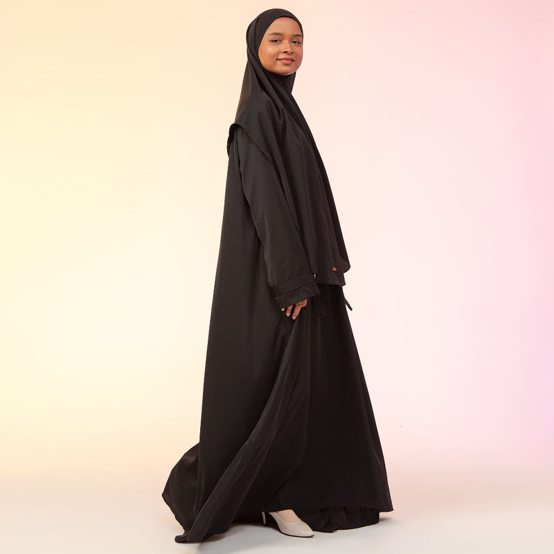 Amara Abaya Set (Gamis Abaya Set Khimar Haji dan Umrah)