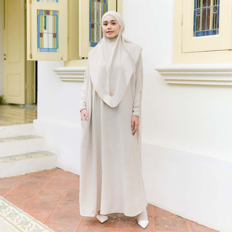 [Defect] Hafsha Abaya Dress Only (Dress Crinkle Abaya Umroh)