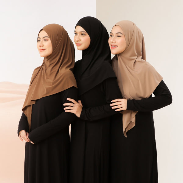 Naima Instan Jersey (Hijab Instan Segitiga Bahan Jersey)