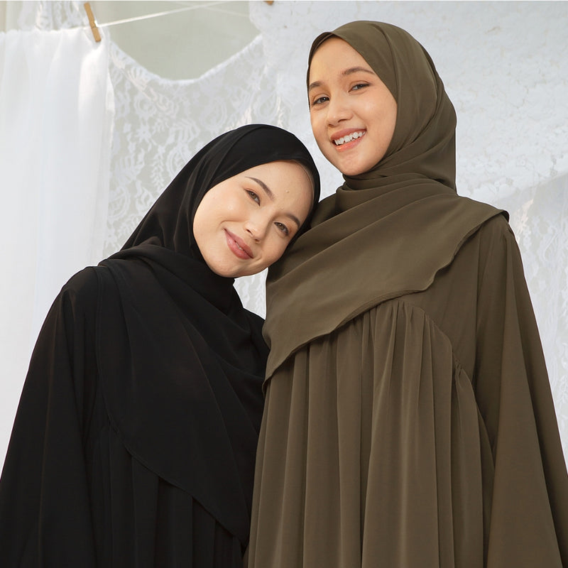 Mida Shawl Lozy x Hamidah Black