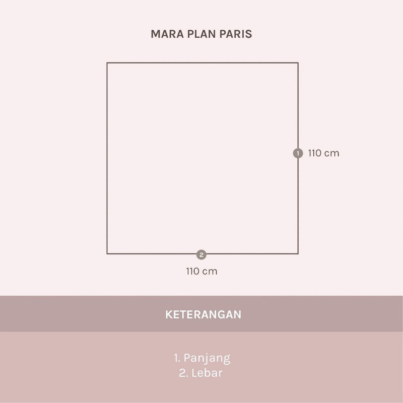 Mara Plain Paris (Hijab Paris Polos Segiempat)