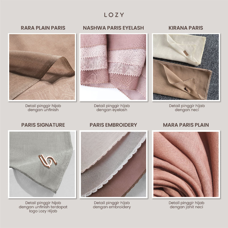 Mara Plain Paris (Hijab Paris Polos Segiempat)