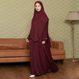 Amara Abaya Set (Gamis Abaya Set Khimar Haji dan Umrah)