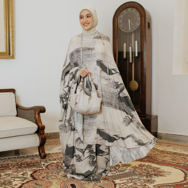 Syifa Prayer Set Creamy Grey