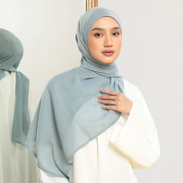 Mima Shawl Blue New Grey
