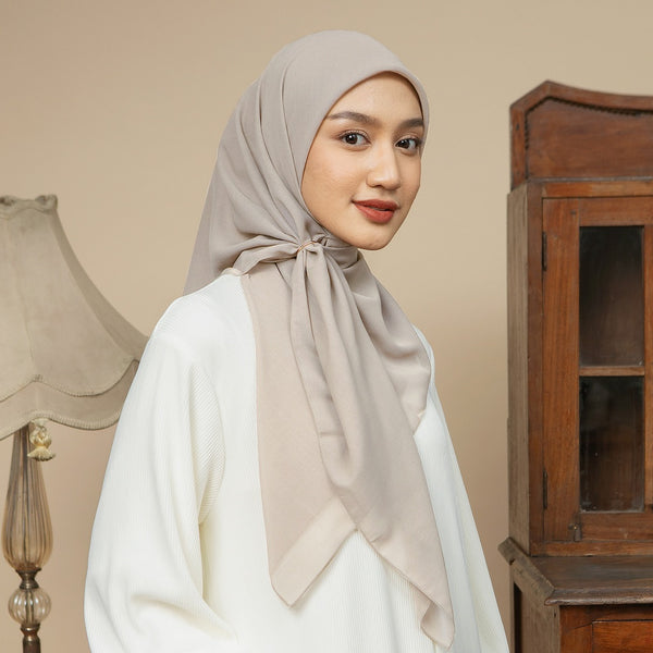 Nala Voal Square Light Grey