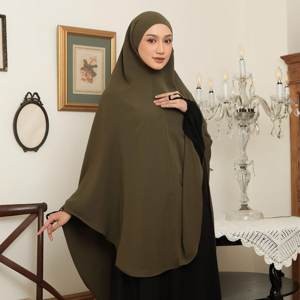 Saba Khimar Bandana Dark Olive