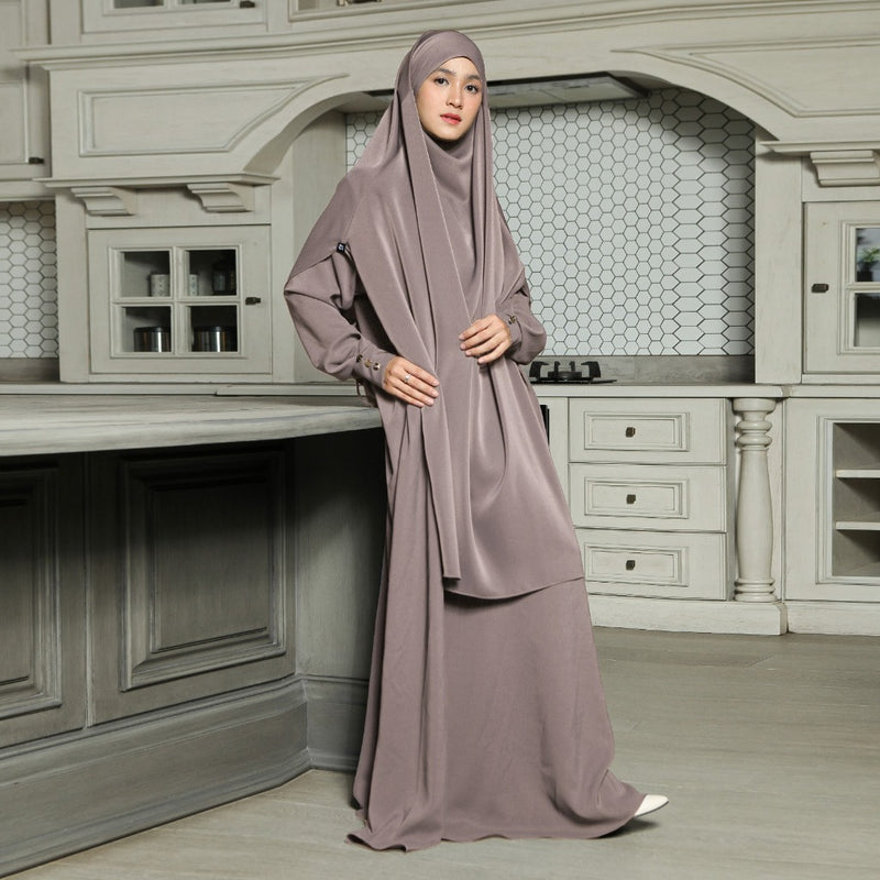 Sabiya Abaya Lozy X Cut Syifa Dusty Purple M