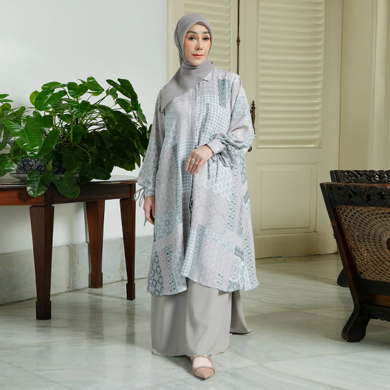 Rania Tunik Creamy Grey