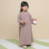 Azura Abaya Dress Kids Grey Cream 3-4Th