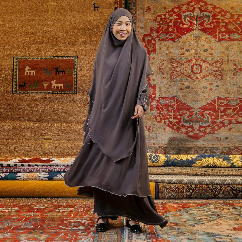 Arumy Abaya Tunik Khimar Set Frappuccino