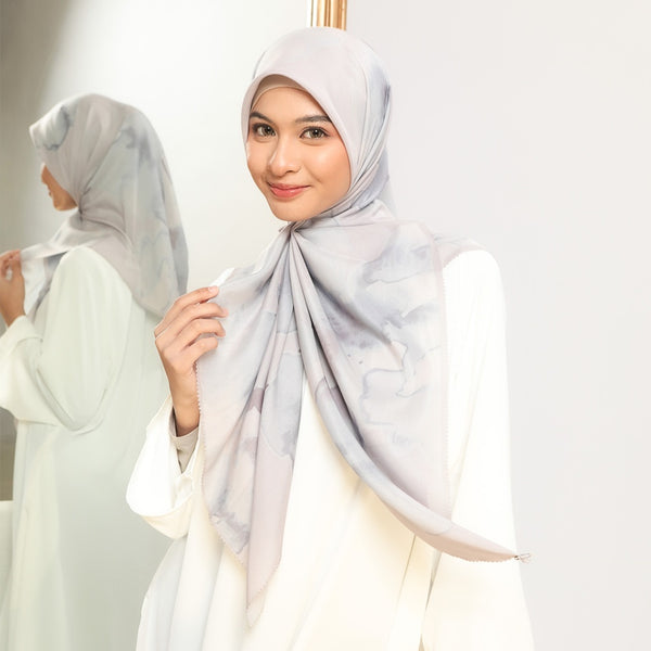 Aurel Scarf Exclusive Pattern Purple Blossom Series 2