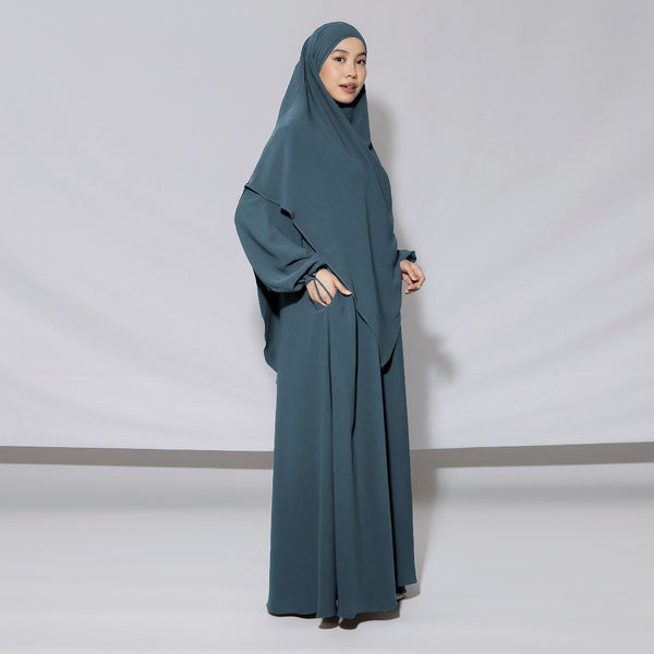 Fatima Abaya Set Denim