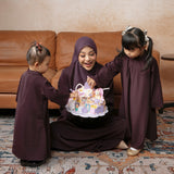 Azura Abaya Dress Violet