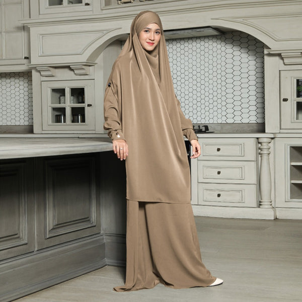 Sabiya Abaya Lozy X Cut Syifa Warm Sand XL
