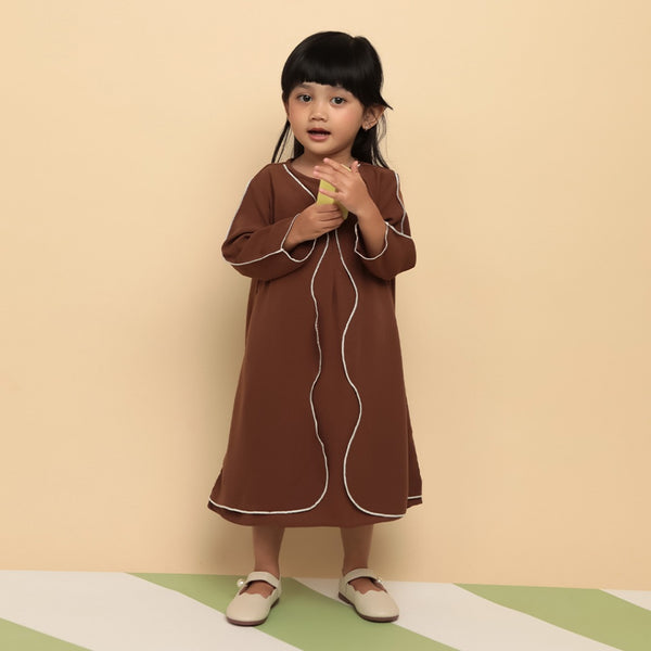 Aisha Abaya Dress Kids Rustic 3-4Th