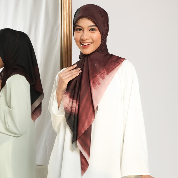 Aurel Scarf Exclusive Pattern Velvet Mahogany Series 1
