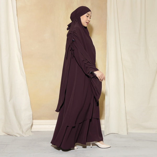 Yasmin Abaya Lozy x Cut Syifa Wineberry XL