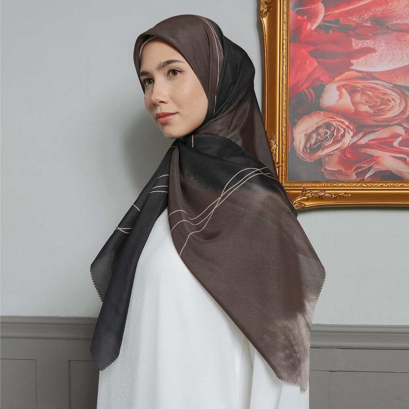 Aurel Scarf Exclusive Pattern Emerald Brown Series 1