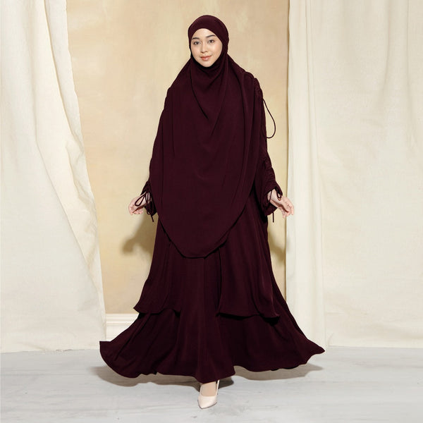 Yasmin Abaya Lozy x Cut Syifa Violet XL