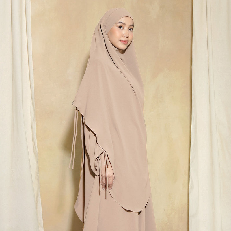 Yasmin French Khimar Lozy X Cut Syifa Tan