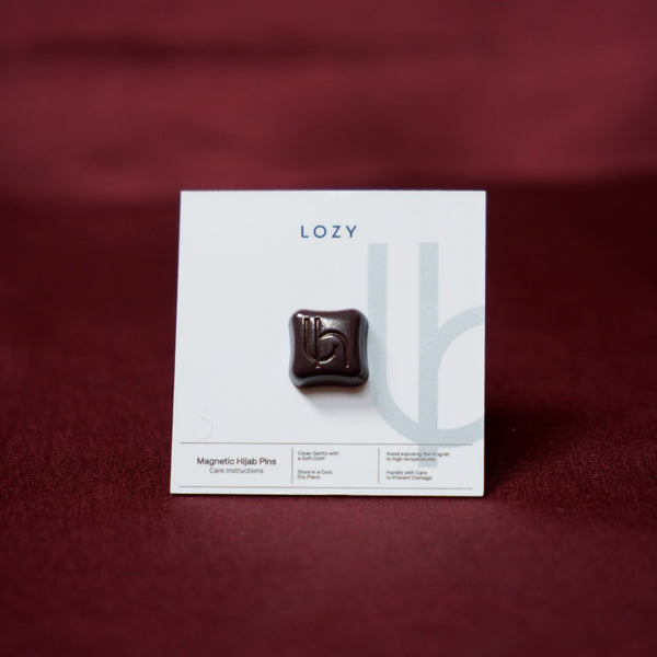 Magnet Pin Signature Square Type Espresso