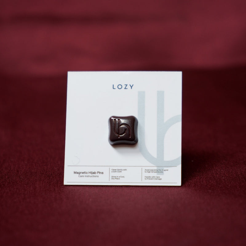 Magnet Pin Signature Square Type Espresso