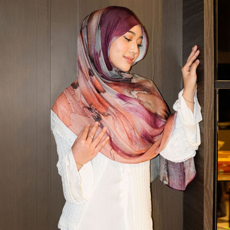 Viscose Printed Modal Seraphine Marble