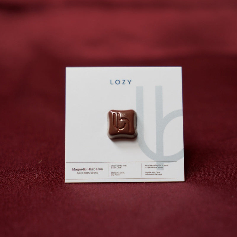 Magnet Pin Signature Square Type Rustic