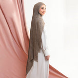 Lozy Hijab - Woody Rayon Crinkle Shawl  (Hijab Pashminal Bahan Rayon Viscose Crinkle)