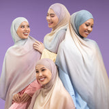 Lozy Hijab - Viscose Gradient Bandana Shawl (Pashban Pashmina Bandana Bahan Viscose Gradasi Motif dan Polos)