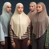 Lozy Hijab - Lesti Bandana Gradasi  Lozy x Lesti Kejora (Khiban Gradient Pashmina Instan Kaos Bahan Viscose Rayon Gradasi)