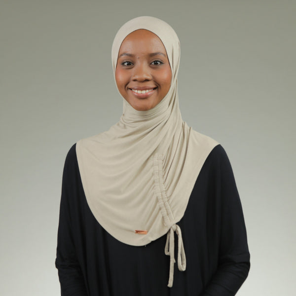 Liora Instan (Hijab Instan Serut Sport Rayon) Warm Beige