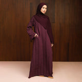 Shani Abaya Dress Dark Plum Series 2
