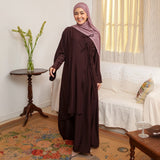 Meera Abaya Dress Burgundy