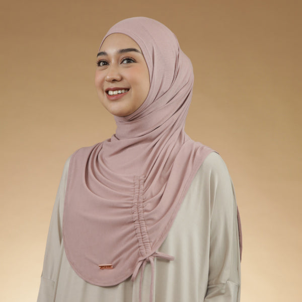 Liora Instan (Hijab Instan Serut Sport Rayon) Rose