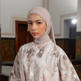 Noir Embroidery Shawl Cream Almond