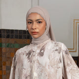 Noir Embroidery Shawl Cream Almond