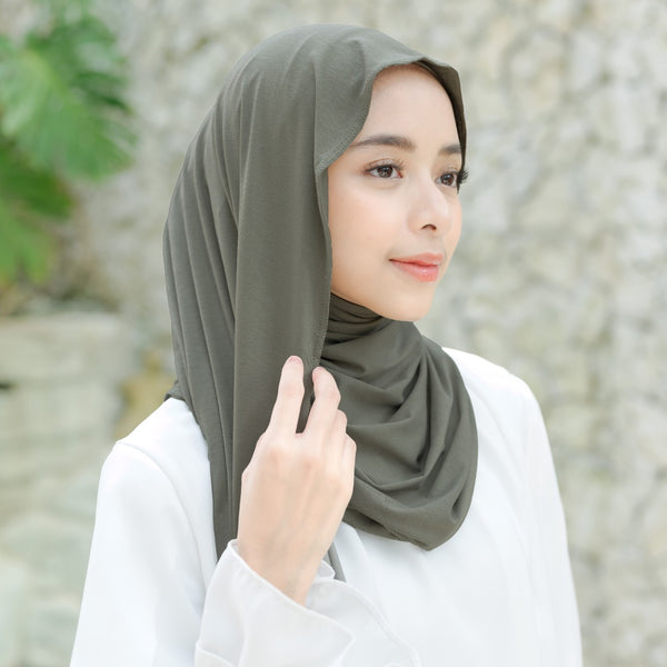 Tana Shawl (Pashmina Kaos Rayon) Ash Grey New