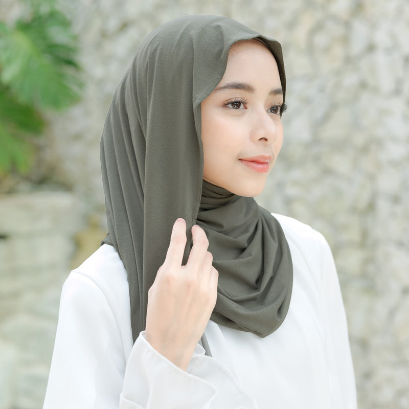 Tana Shawl (Pashmina Kaos Rayon) Ash Grey New